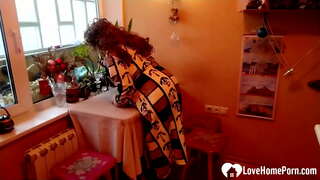 Siya nagsul-ob sa mainit nga lingerie ug medyas mao nga ako sa fuck sa iyang mga malisud nga